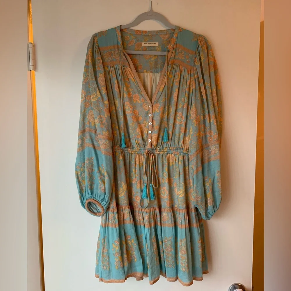 Spell & The Gypsy Juniper Playdress Eggshell Blue - Picture 8 of 10